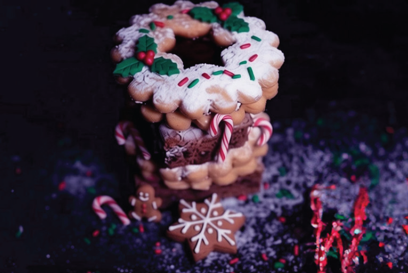 MCTC Festive Recipe book cover cookies